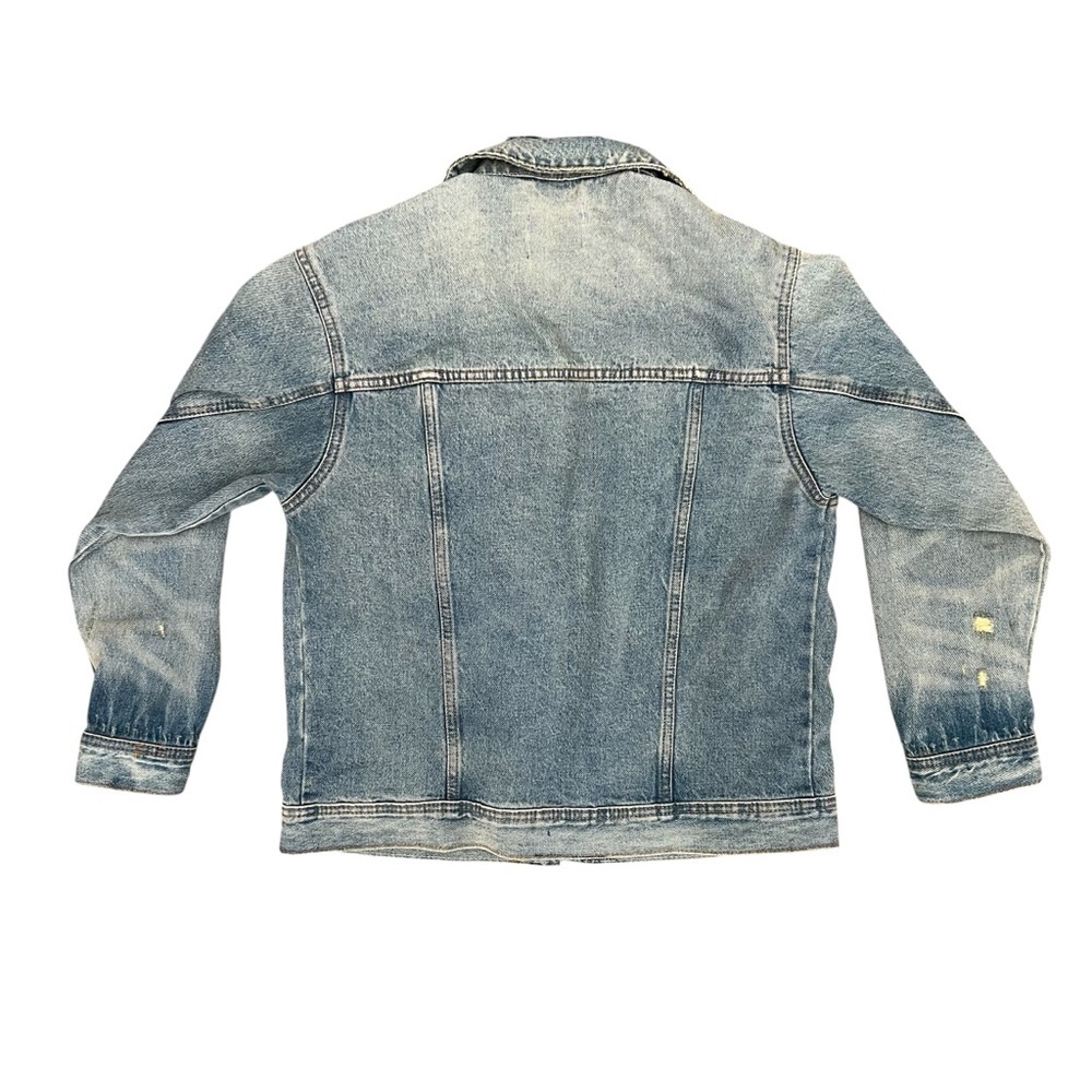 Universal Thread Distressed Light Blue Denim Jack… - image 4
